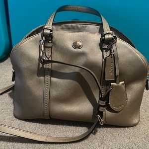 Gold coach satchel